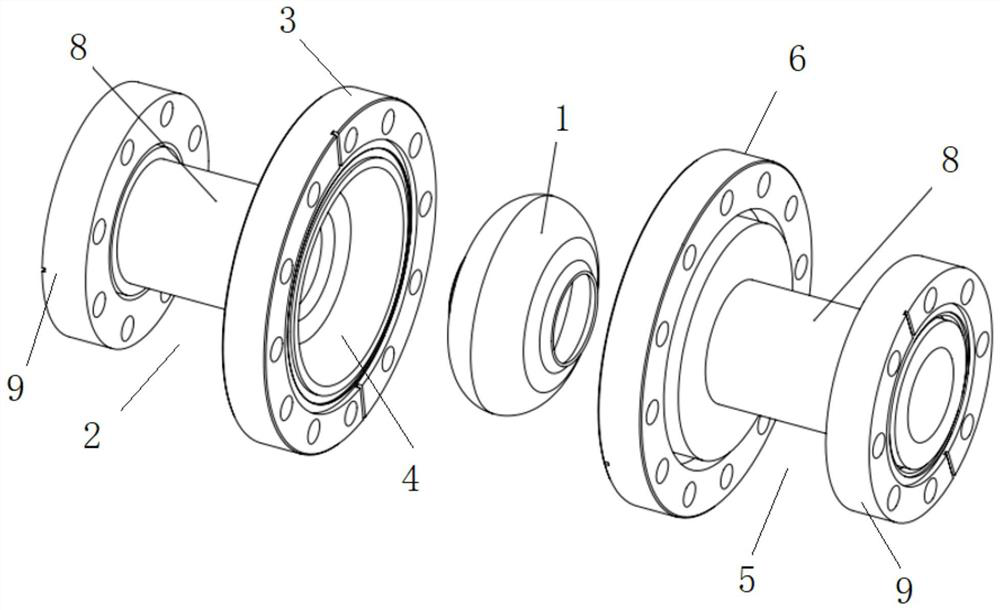 Detachable nested composite superconducting cavity