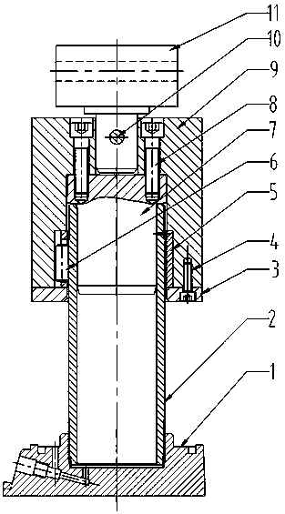 A fast cylinder-loading jig for a jack