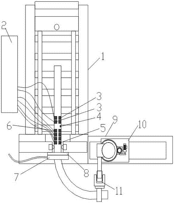 Forming device for seamless outer protective tube for high-density polyethylene prefabricated directly-buried elbow and forming technology thereof