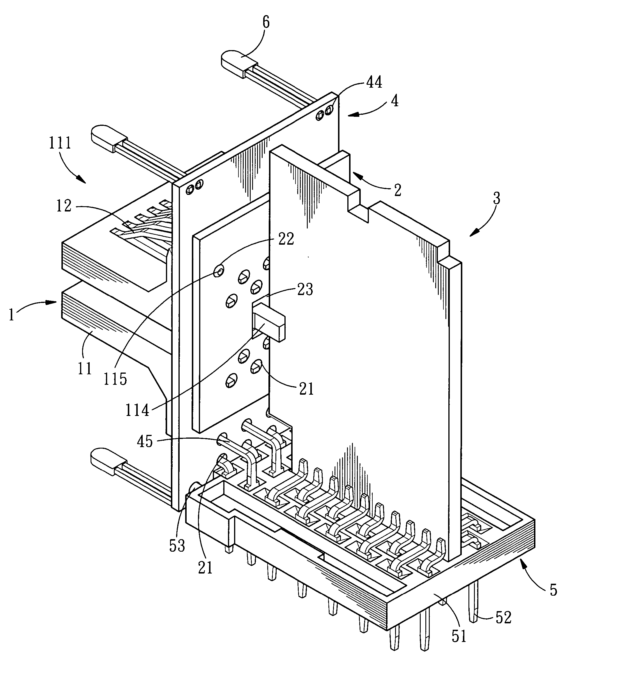 Structure of connector for reducing electro-magnetic wave interference