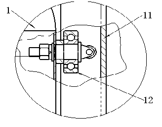 Bearing, shaft box and accessory washing device and method