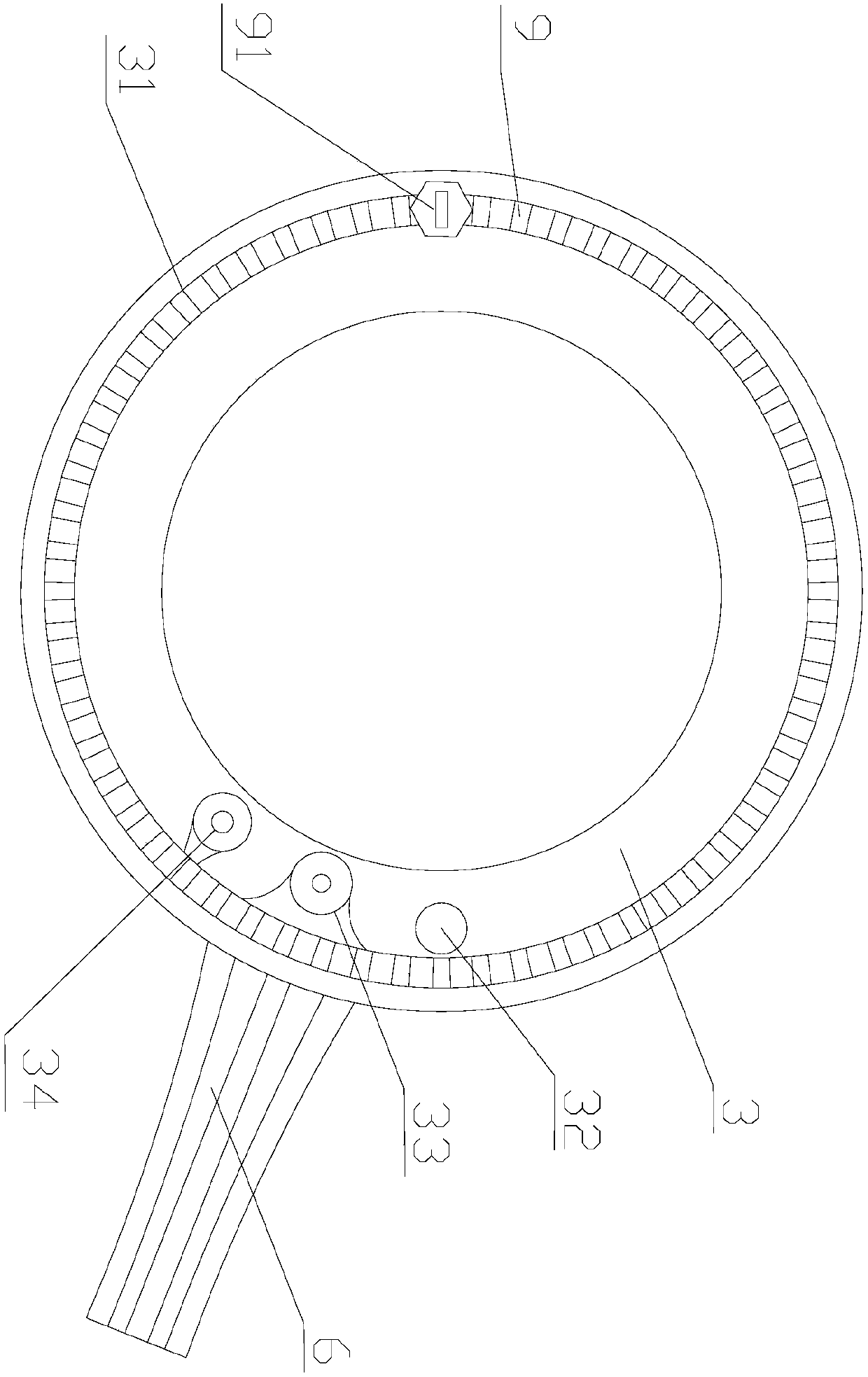 Angular displacement coding sensor