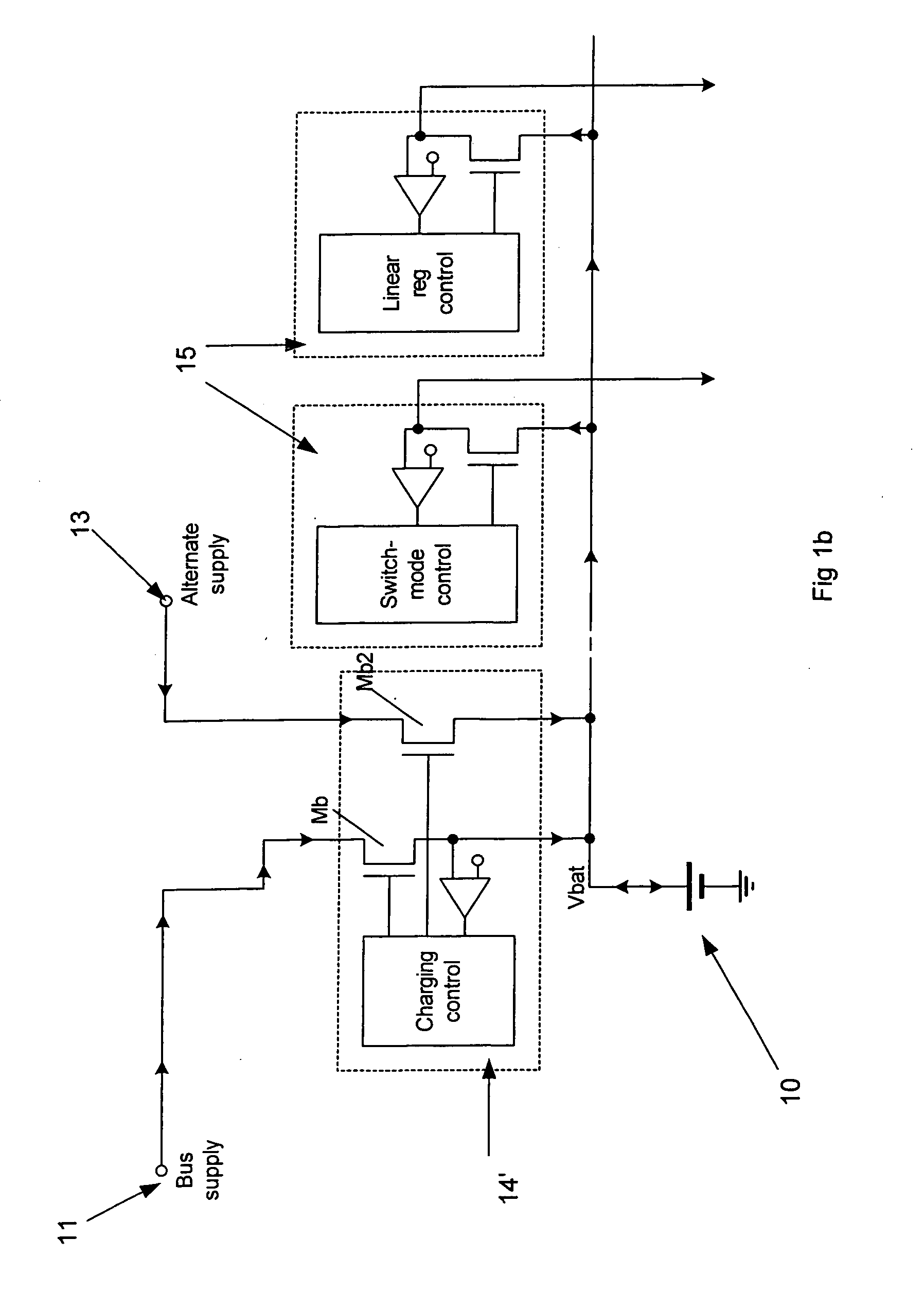 Dual power bus for battery powered device