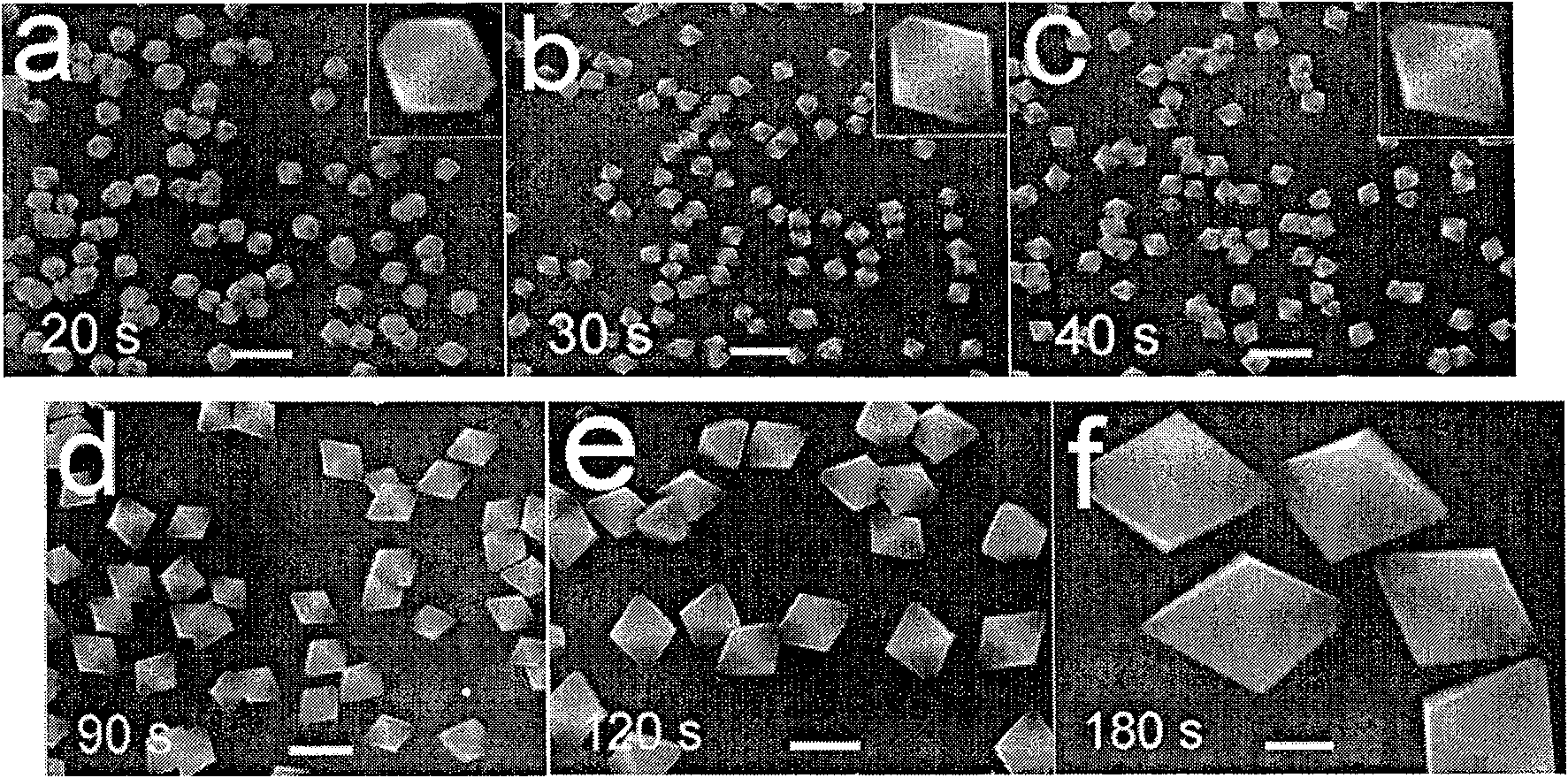 Method for manufacturing large area evenly distributed cuprum octahedron nanometer particle