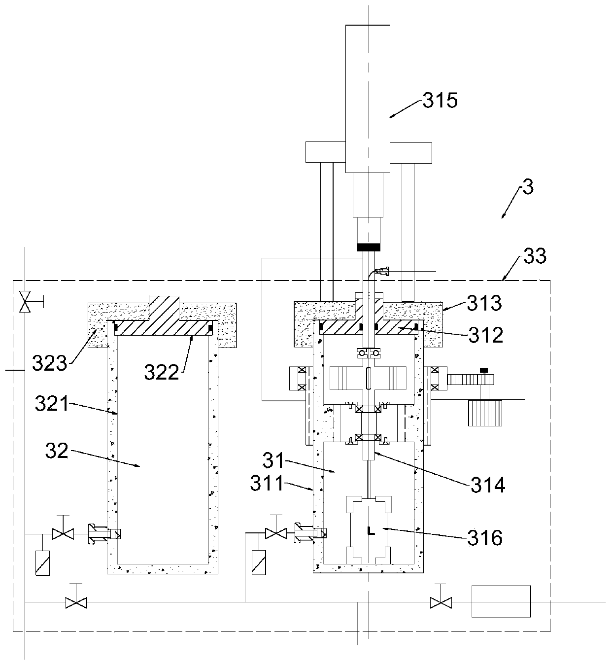 Multi-dimensional data measuring device for lump coal drilling process