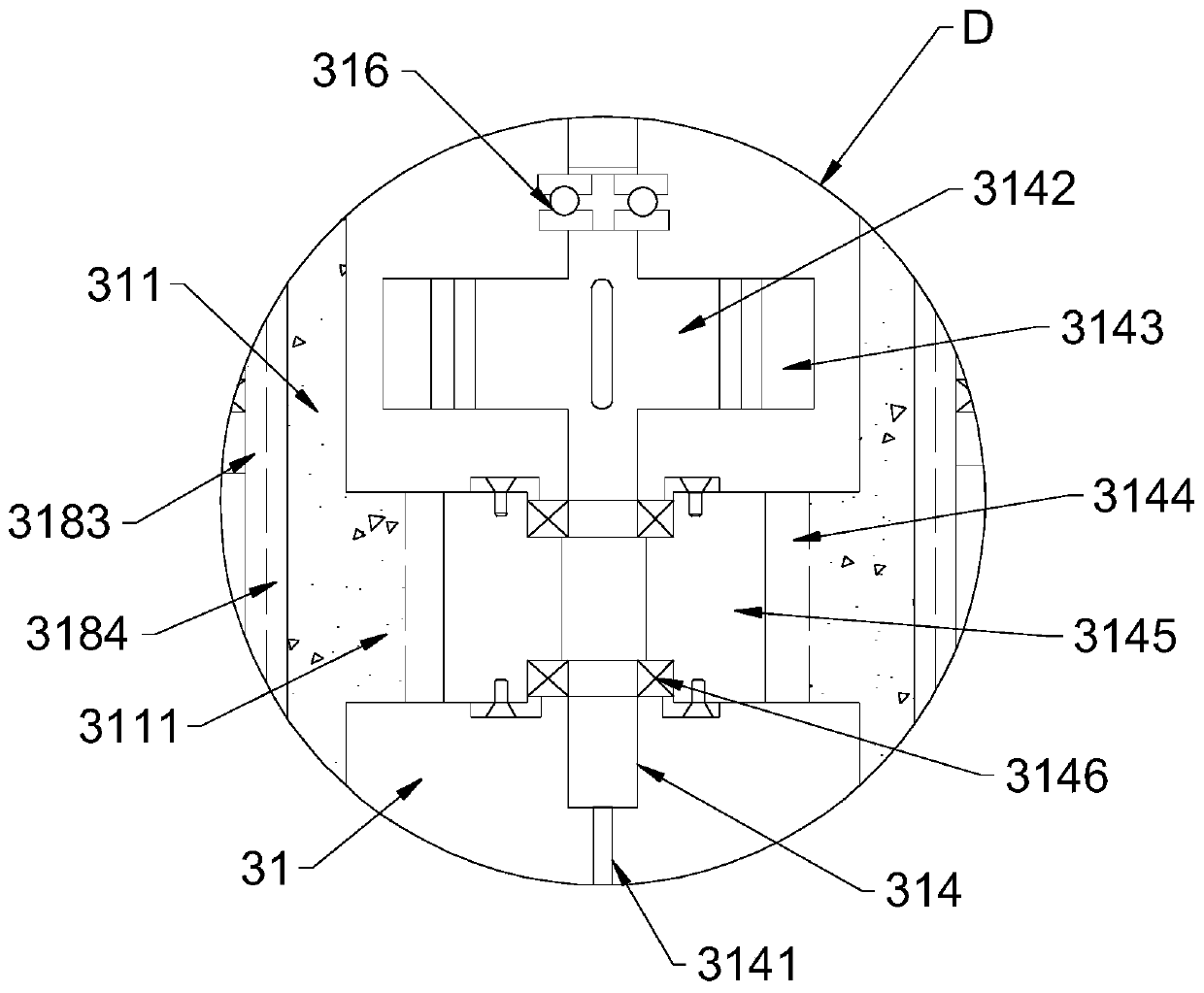 Multi-dimensional data measuring device for lump coal drilling process