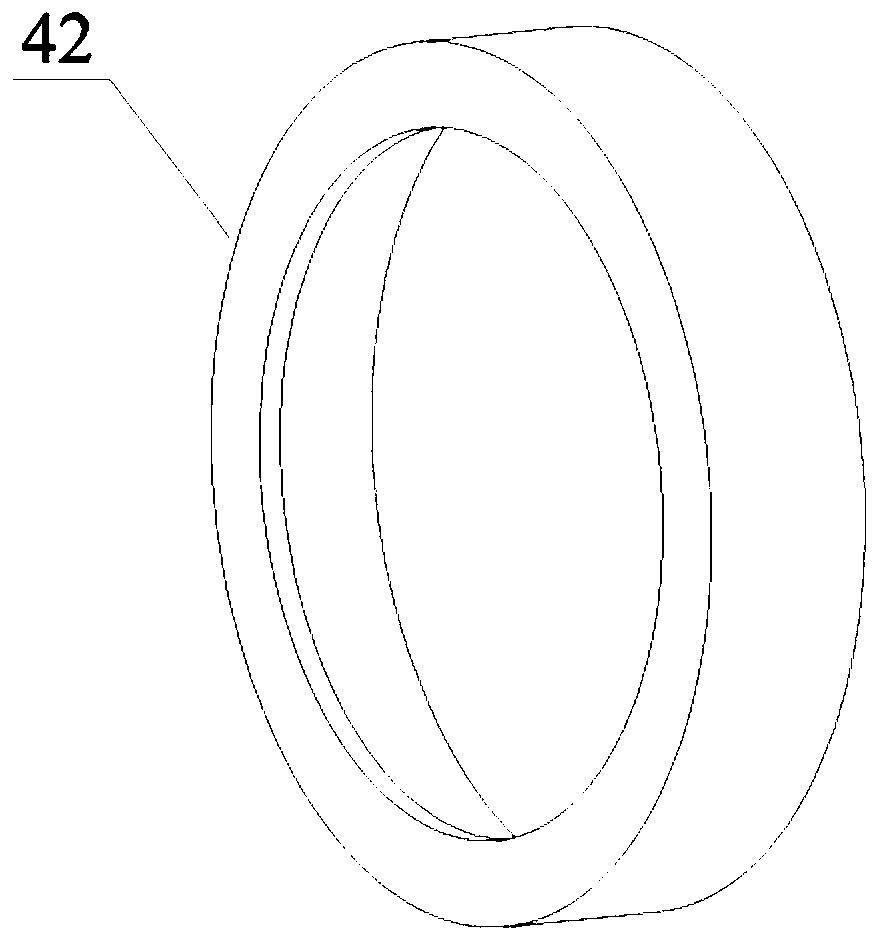 Transverse liquid separation device, compressor including transverse liquid separation device and electric appliance