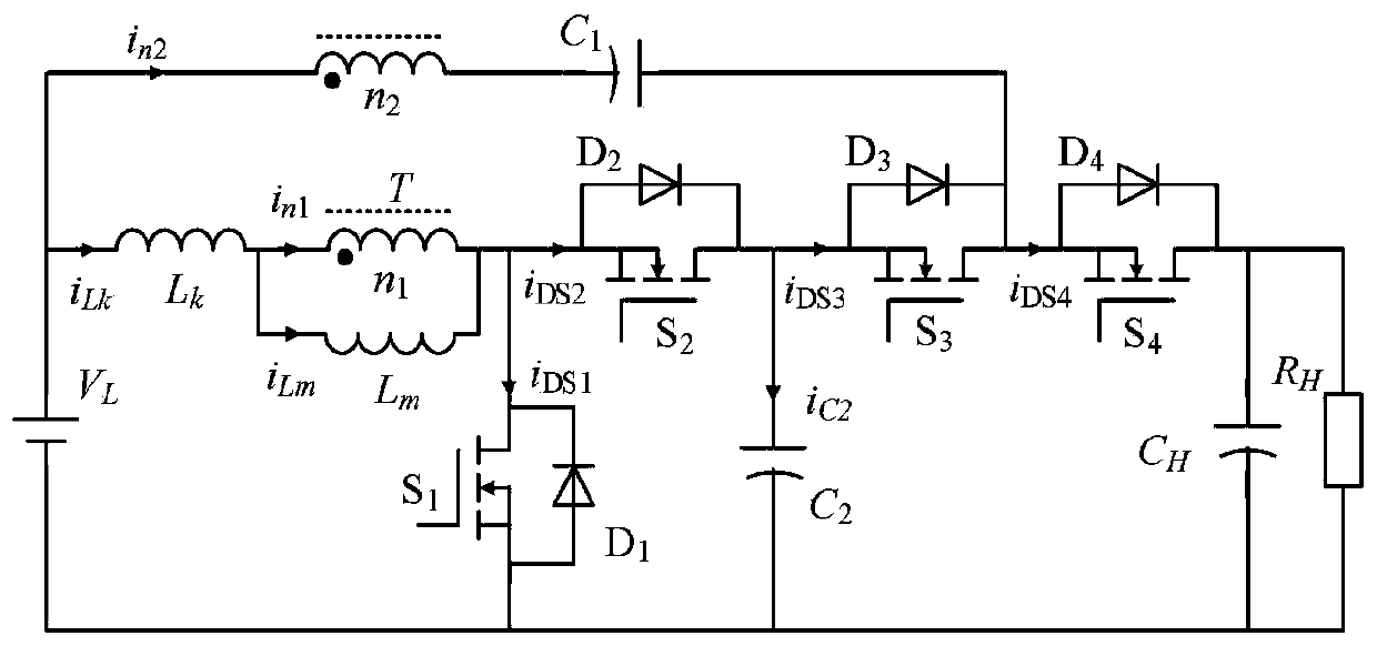 High-transformation ratio bidirectional DC/DC converter based on coupling inductor