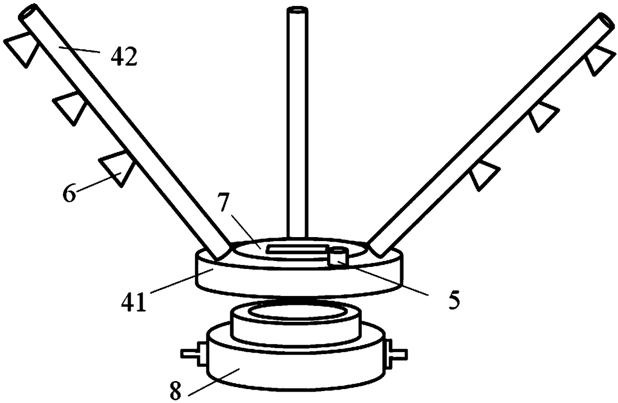 All-directional sprinkling irrigation device for agricultural hydraulic engineering