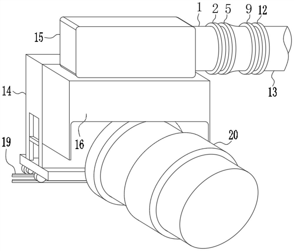 A ladle hot repair dust removal equipment