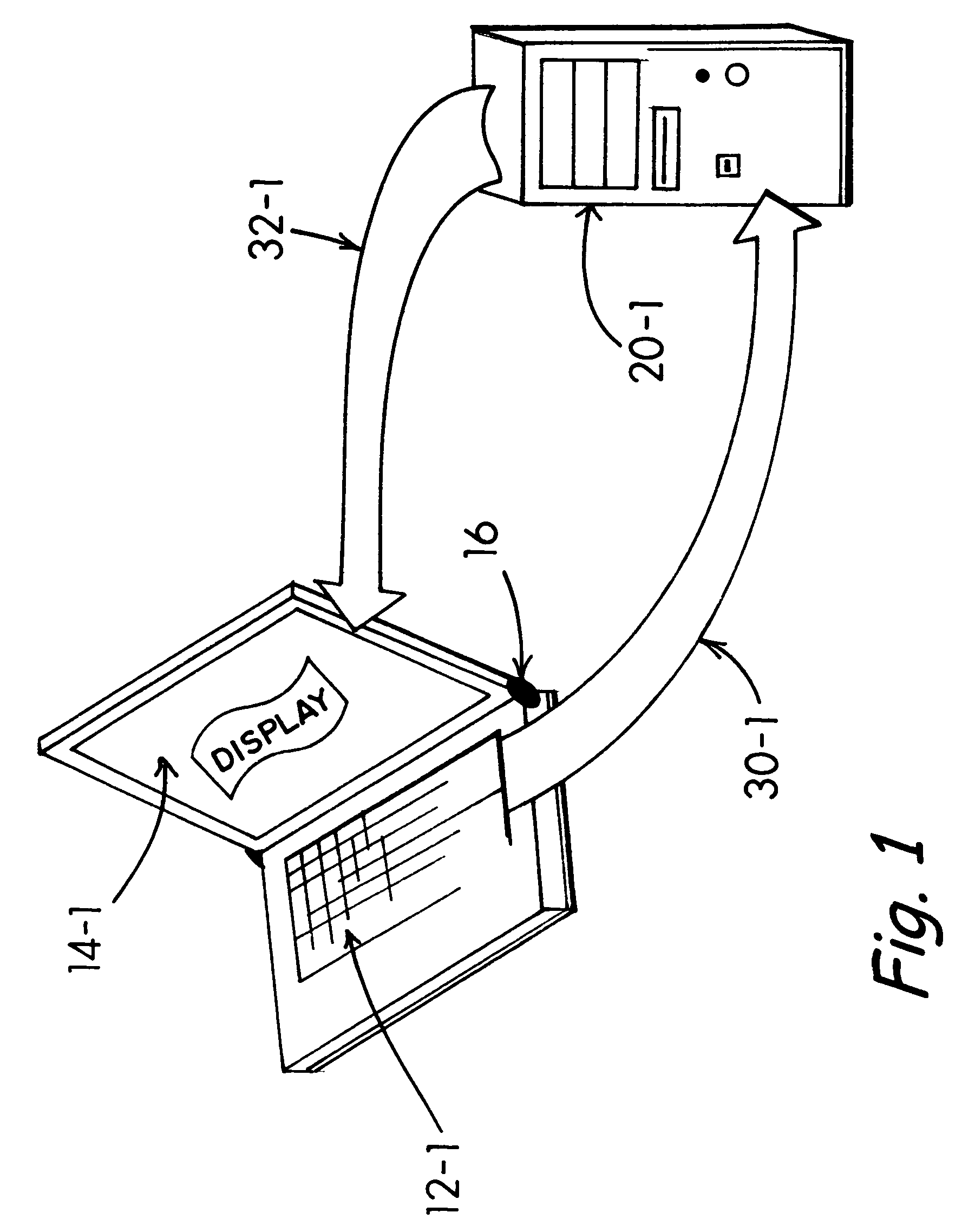 Unitized keyboard and display for desktop personal computer system