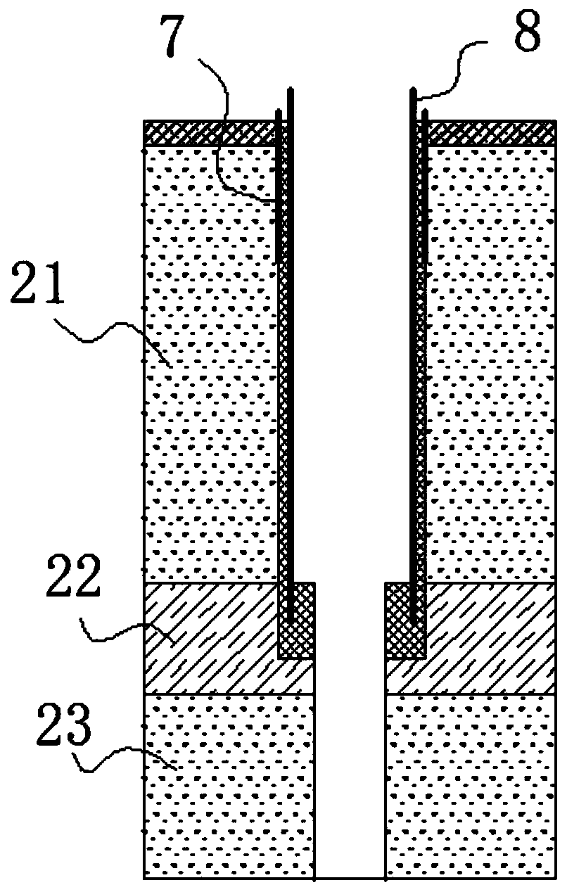 Drilling water stop device and water stop method