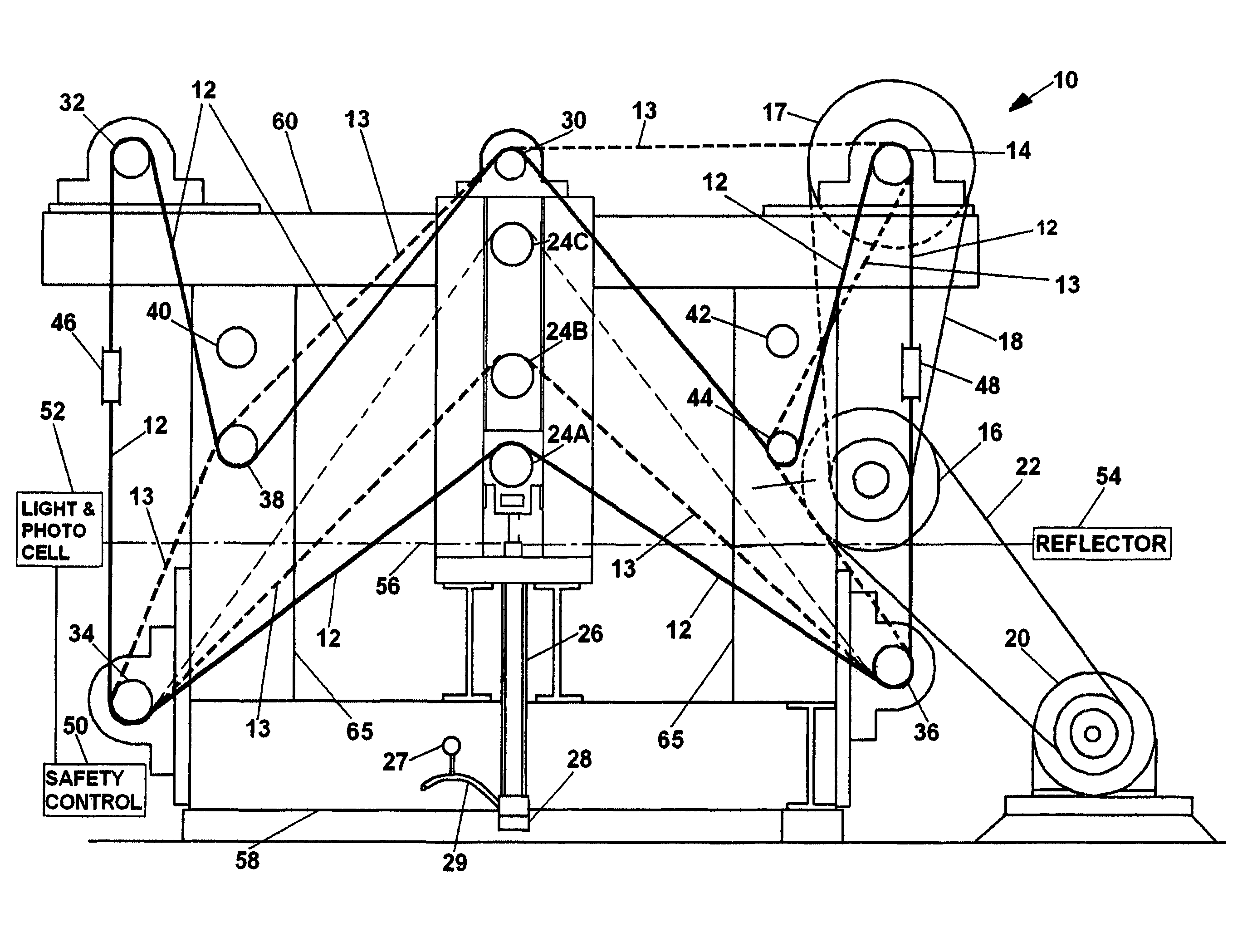 Flat belt durability tester