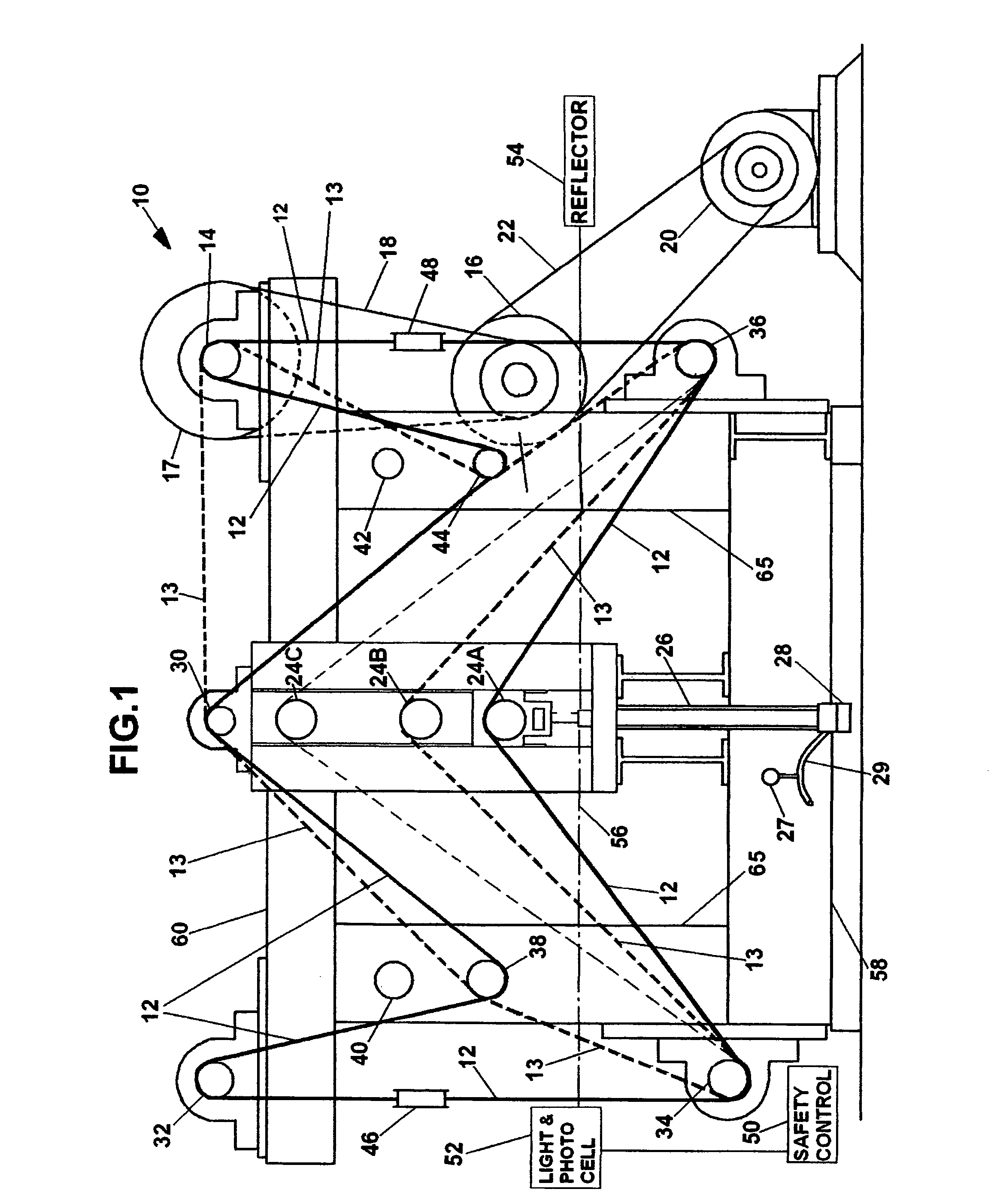 Flat belt durability tester