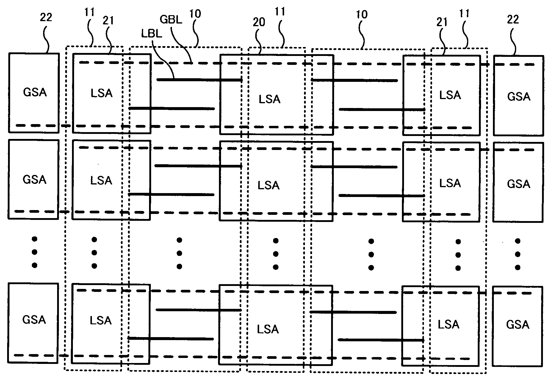 Semiconductor memory device having vertical transistors