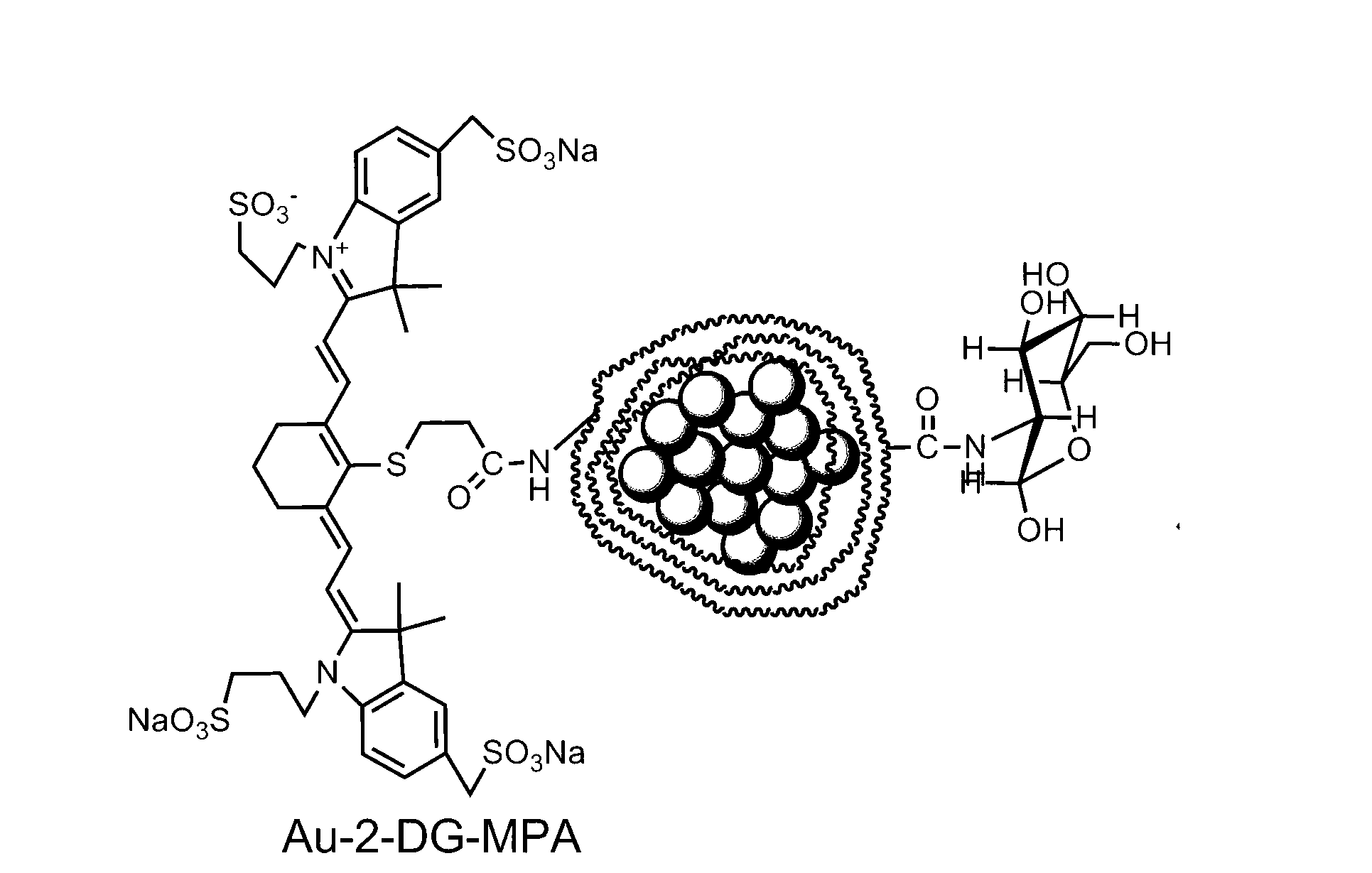 Targeted tracing noble metal fluorescence probe and anti-tumor prodrug