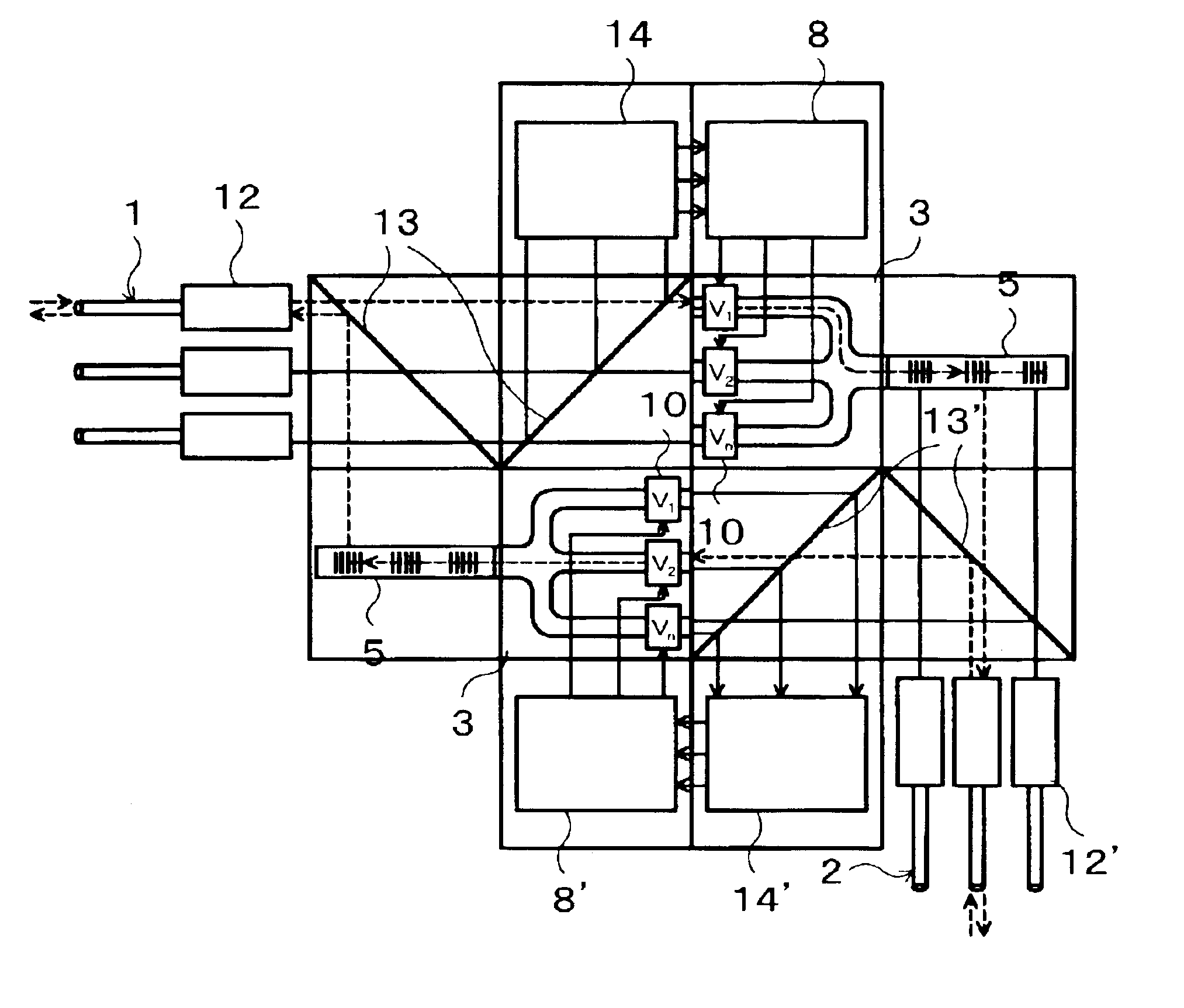 Optical cross-connect device