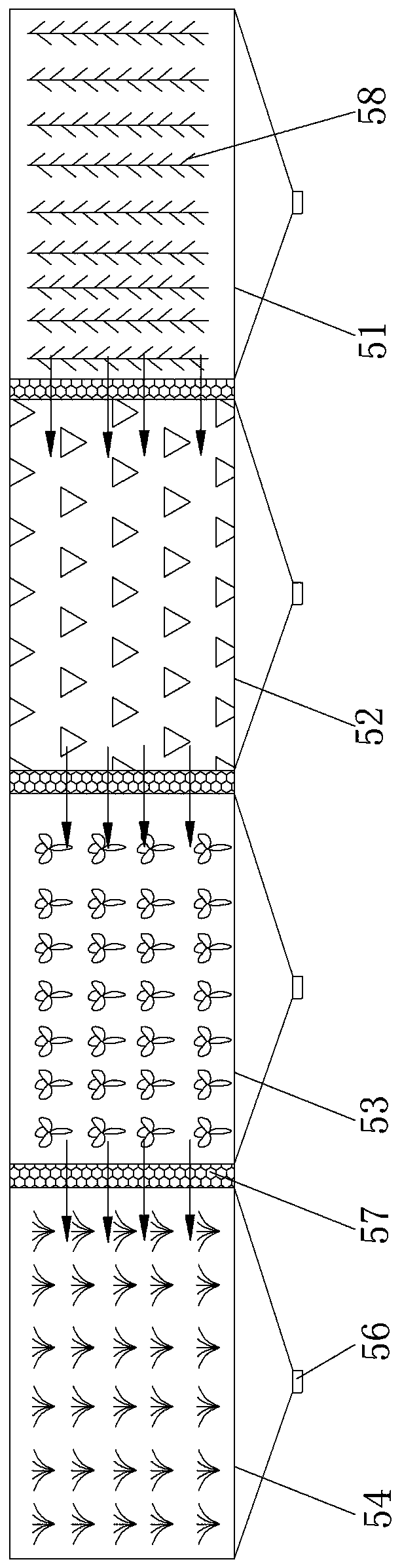 Novel ecological wetland circulating water comprehensive cultivation system