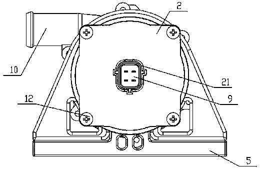 Electronic water pump and new energy automobile with electronic water pump