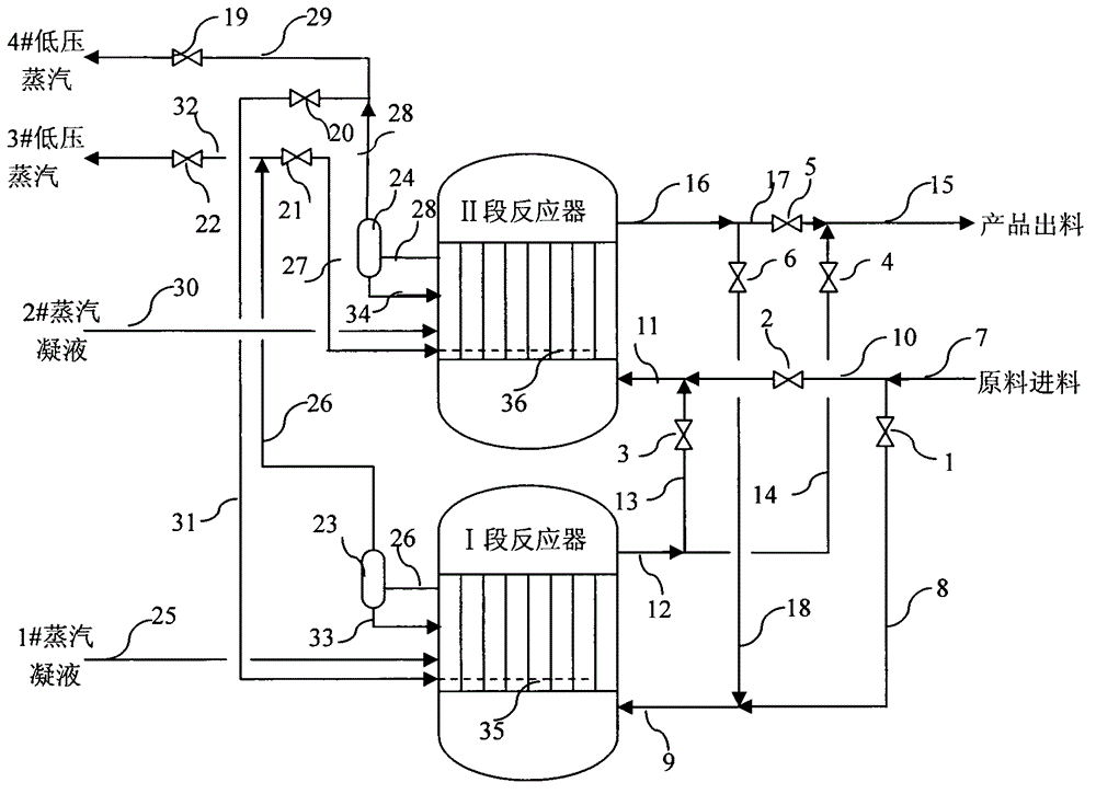 Two-section type switchable tubular reactor and method for preparing alcohol through aldehyde gas phase hydrogenation by using same