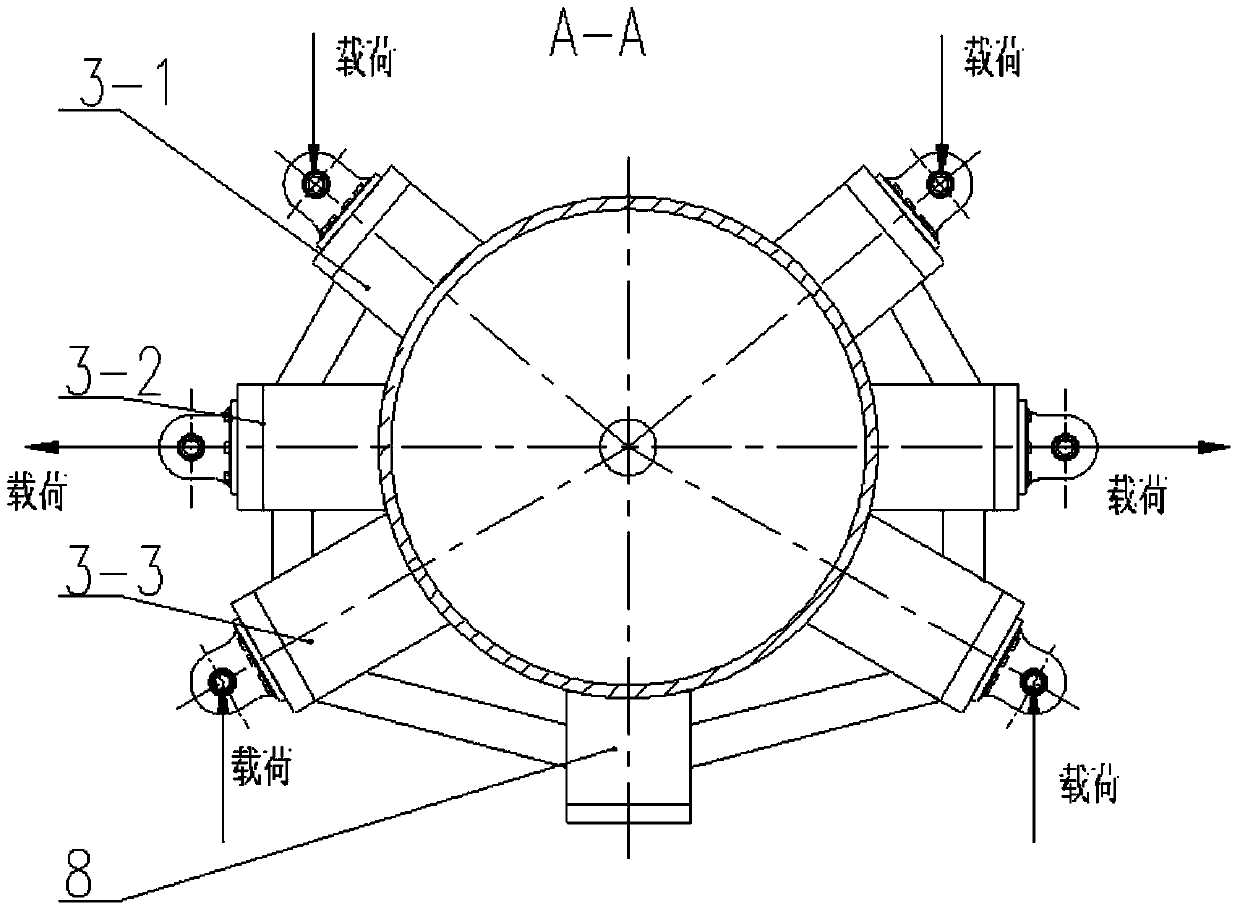 Motor substitution equipment for static force test of airplane wing