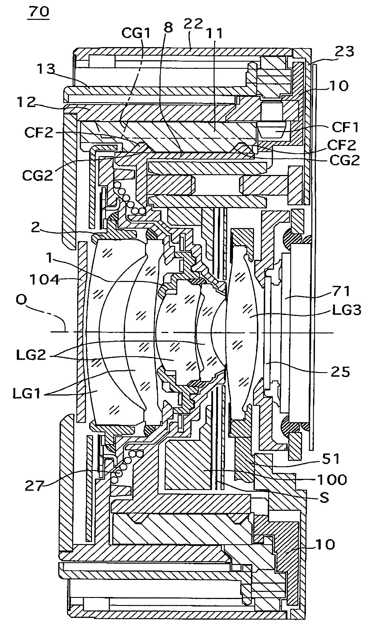 Gear support structure