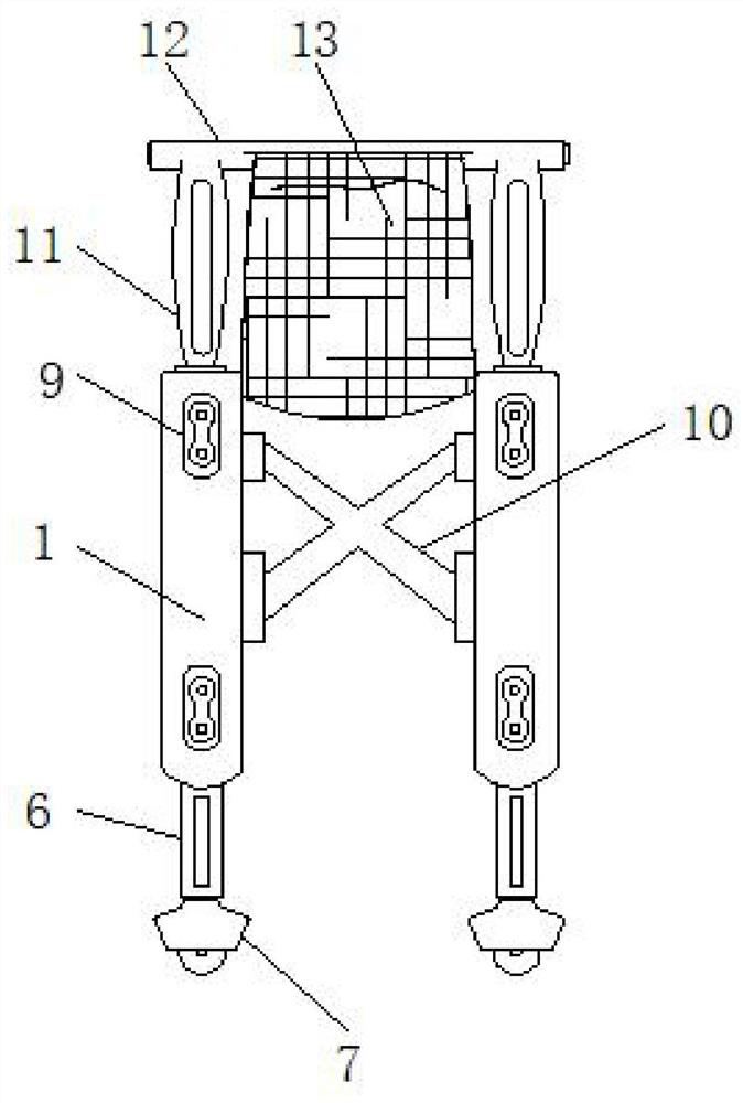 Auxiliary supporting device for pregnant woman to get up and walk