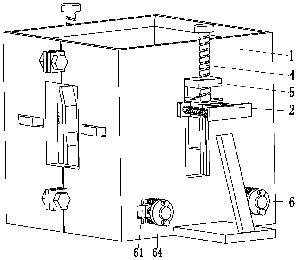 A prefabricated concrete column positioning guide frame for prefabricated buildings