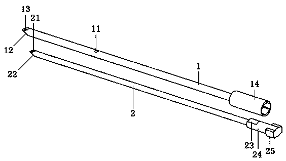 Integrated thread passing device beneficial to arthroscopic ligament insertion fracture surgery