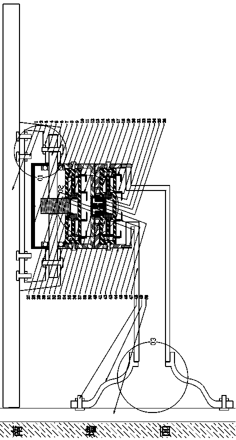 Household solar wall surface machine