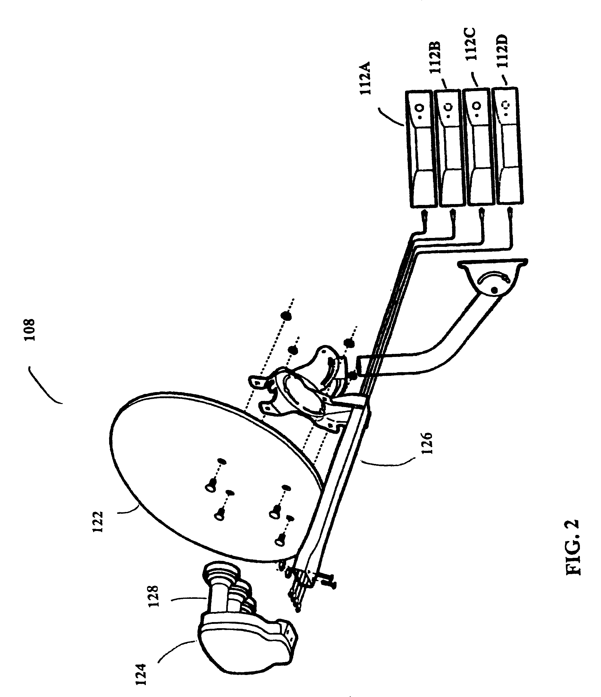 ODU alignment procedure using circularly polarized signals allocated to specific satellites