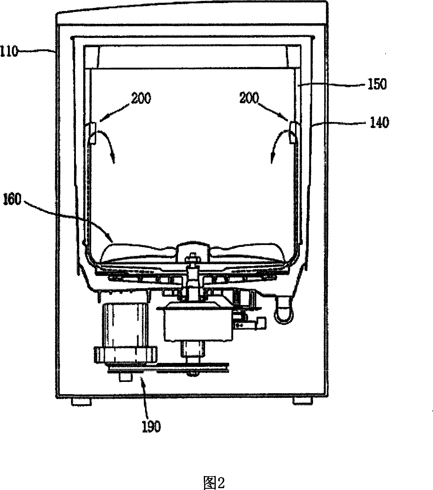 Extraneous substance collecting device and washing machine with the same