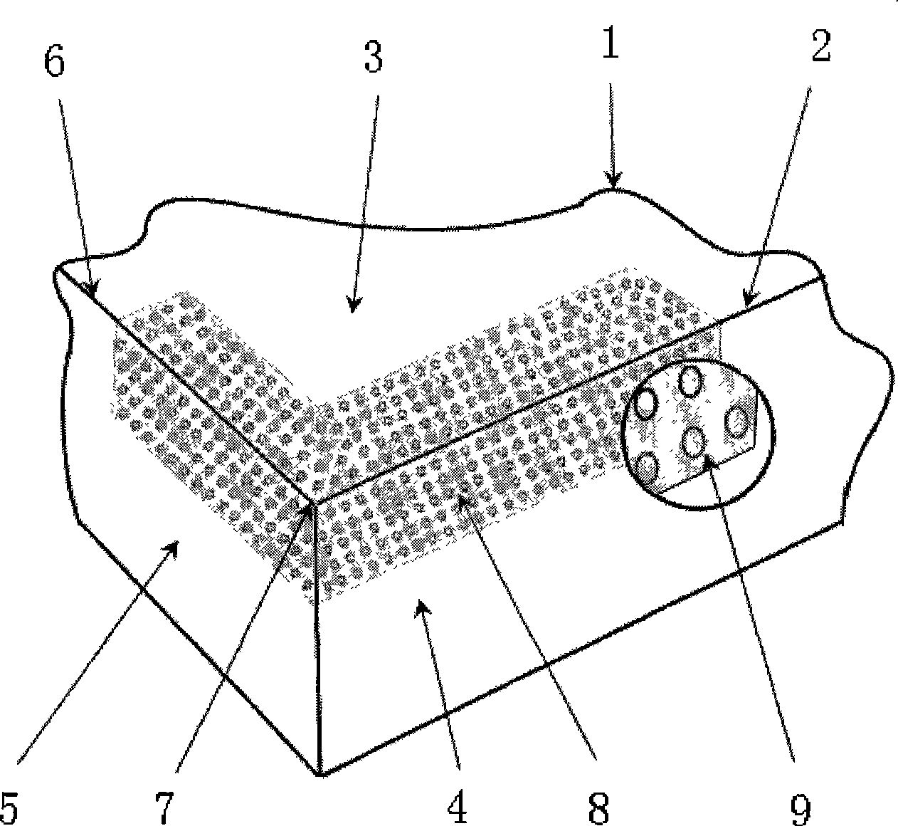 Anti-adhering knife/blade with surface micromoulding