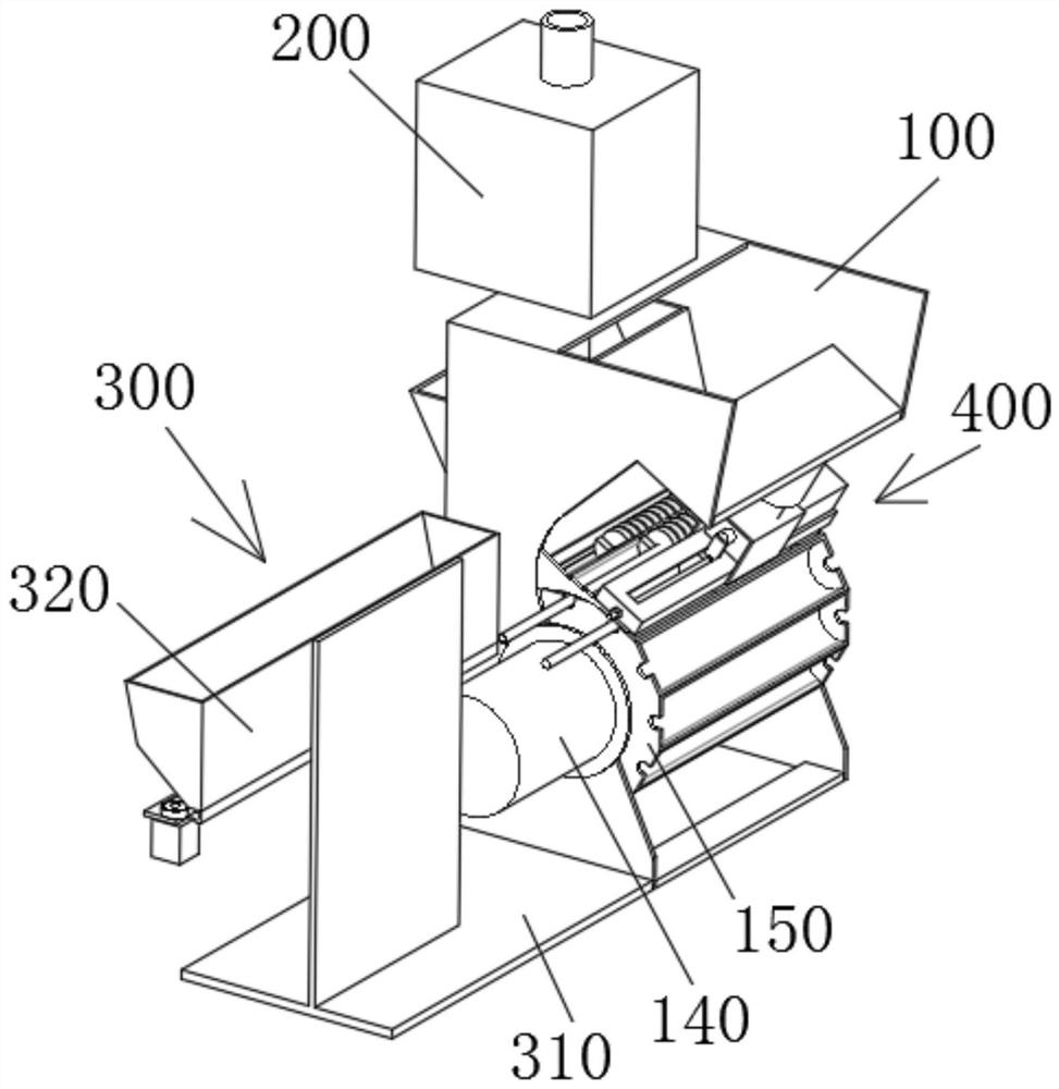 Production method of wet gluten and penetrating, cutting and drawing all-in-one machine thereof