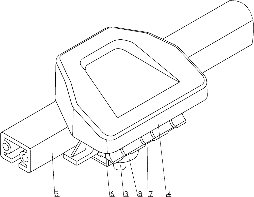 Structure of guide rail slider of logistic sorting machine