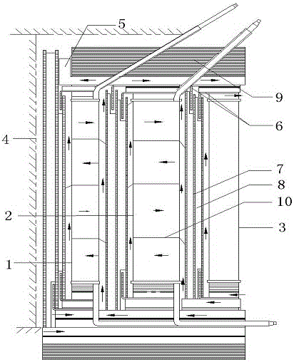 Electric furnace transformer body structure for preventing local overheating of transformer winding