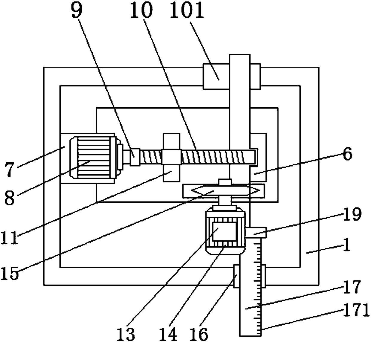 Simple type bamboo wood mechanical cutting machine device