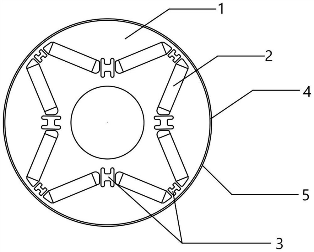 High-speed permanent magnet motor with novel rotor structure