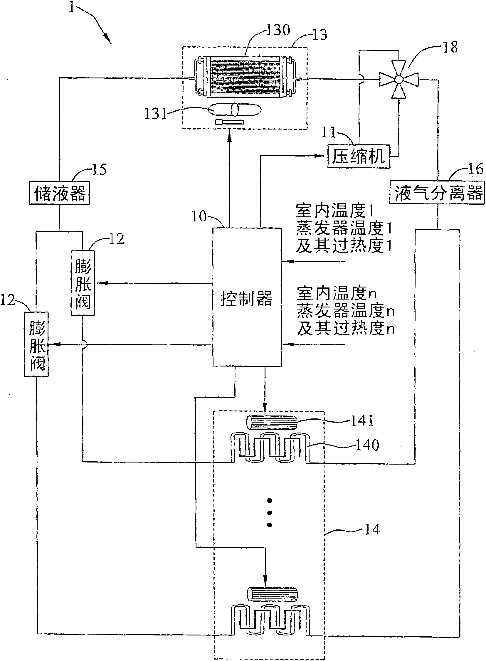 Temperature control method for detachable air-conditioning equipment