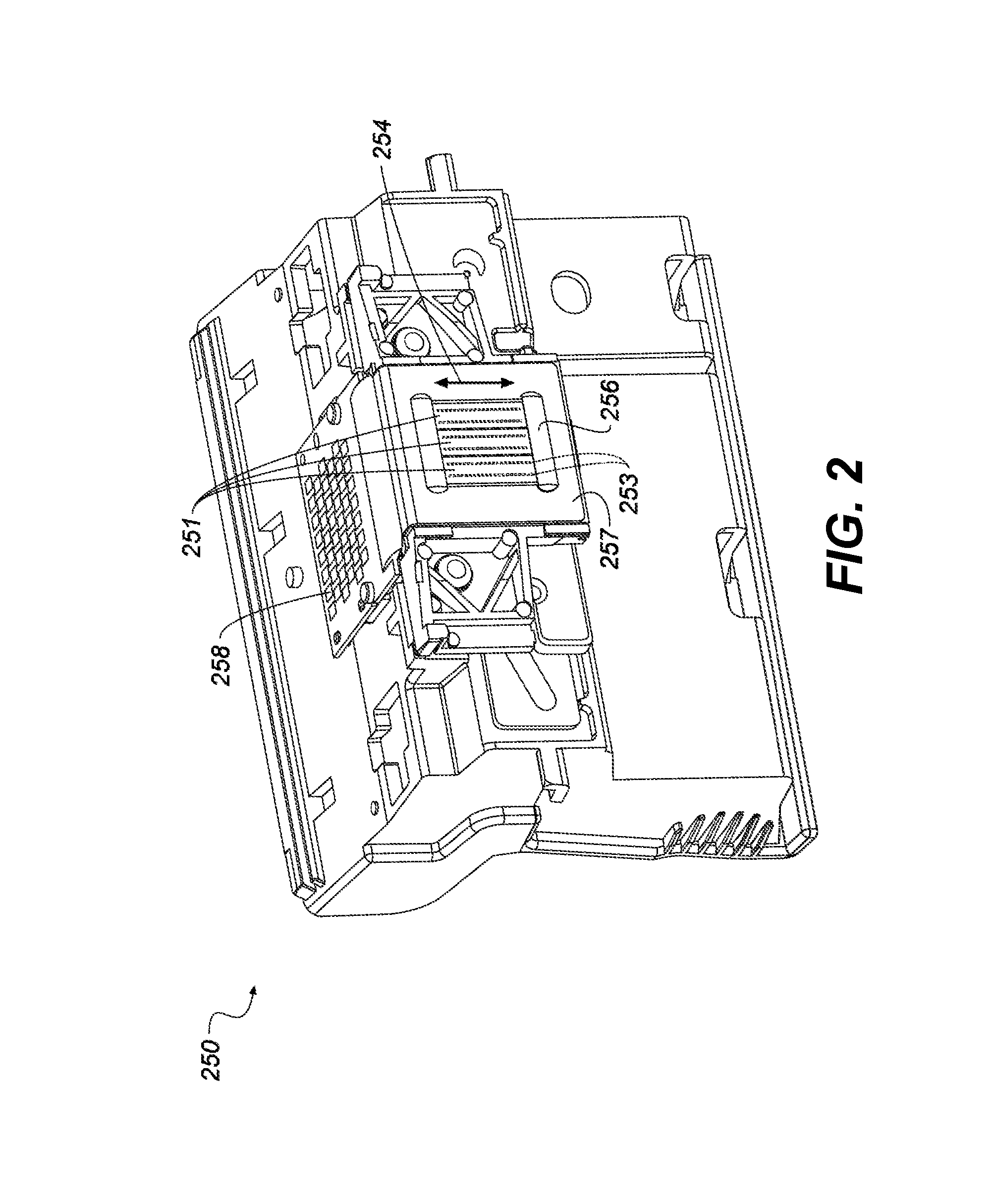 Biased wall ink tank with capillary breather