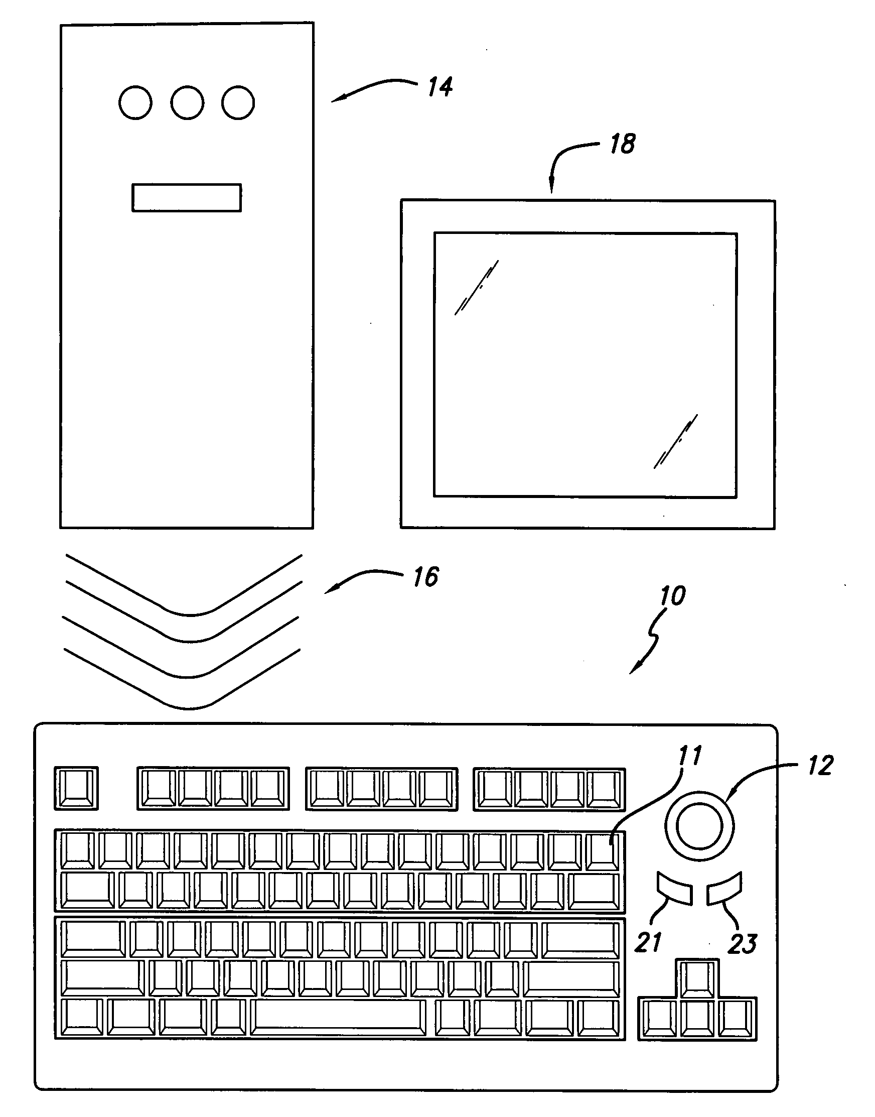 Passive wireless keyboard powered by key activation