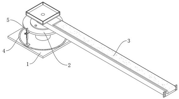 Real-time calibration device for rotation angle of cantilever of bucket wheel machine