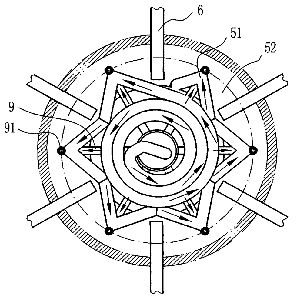 Disintegrating slag breaker of gasification furnace