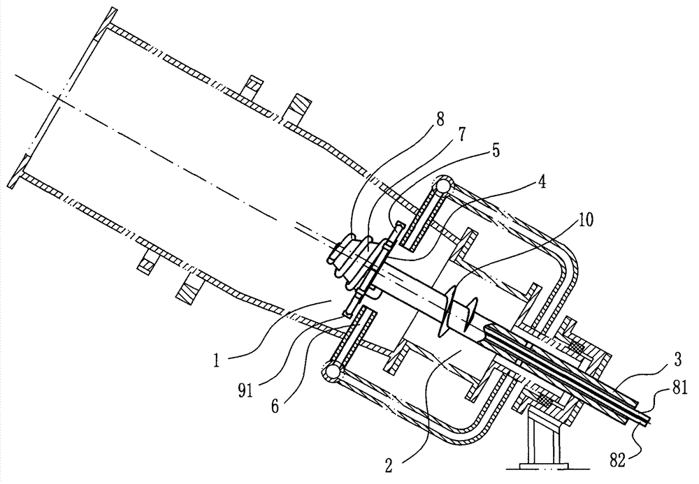 Disintegrating slag breaker of gasification furnace