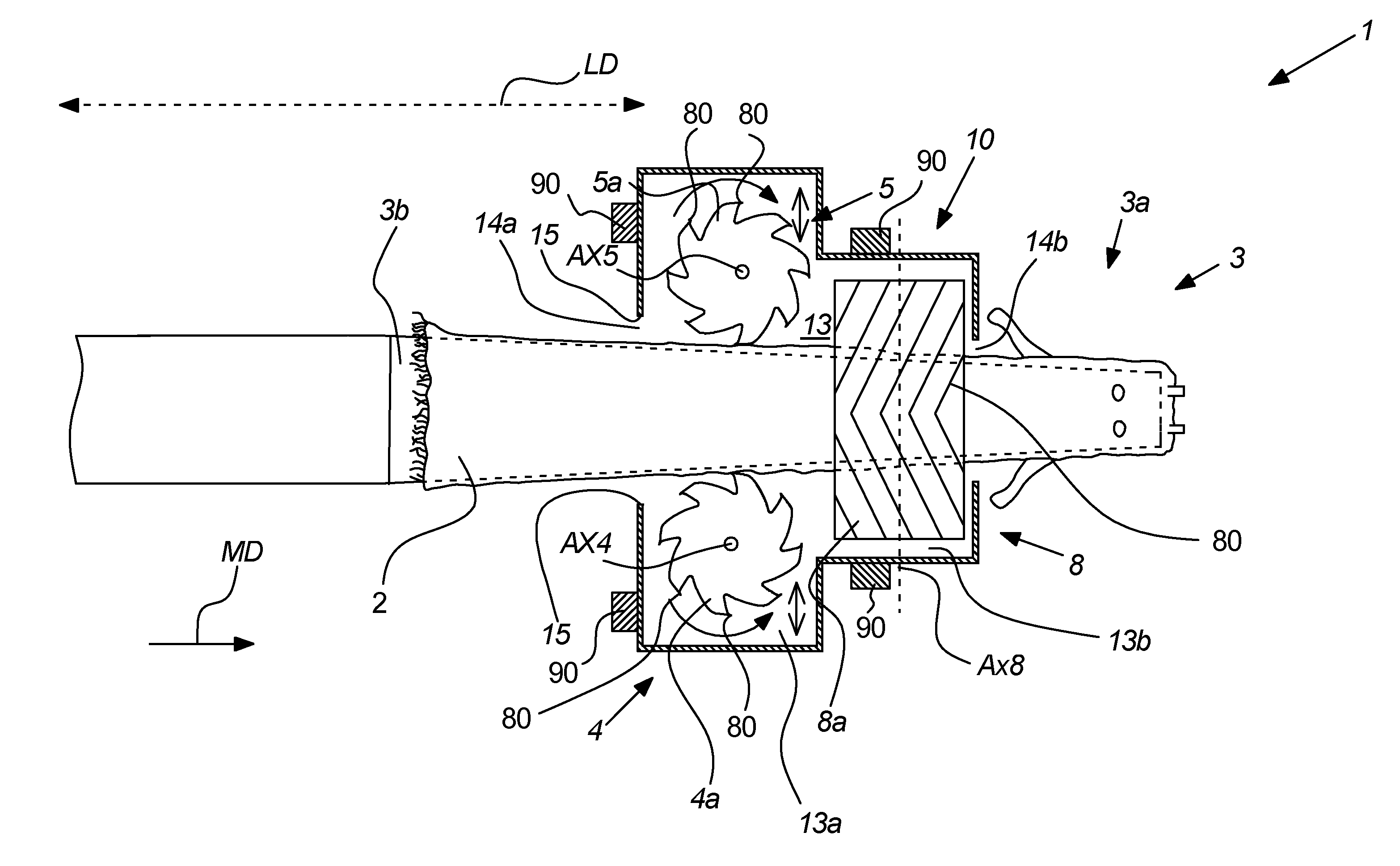 Cover arrangement for an apparatus for processing fur