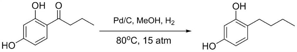 A kind of method that microchannel reaction synthesizes 4-n-butylresorcinol