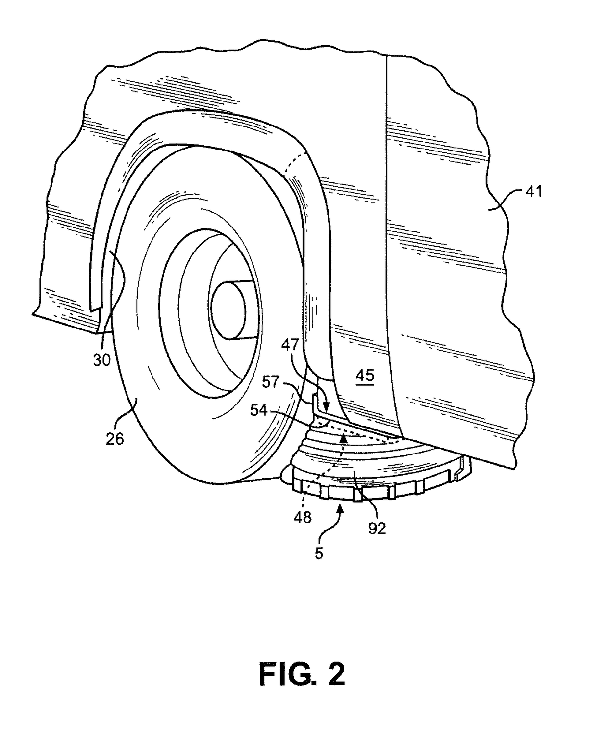 Telescoping vehicle safety guard