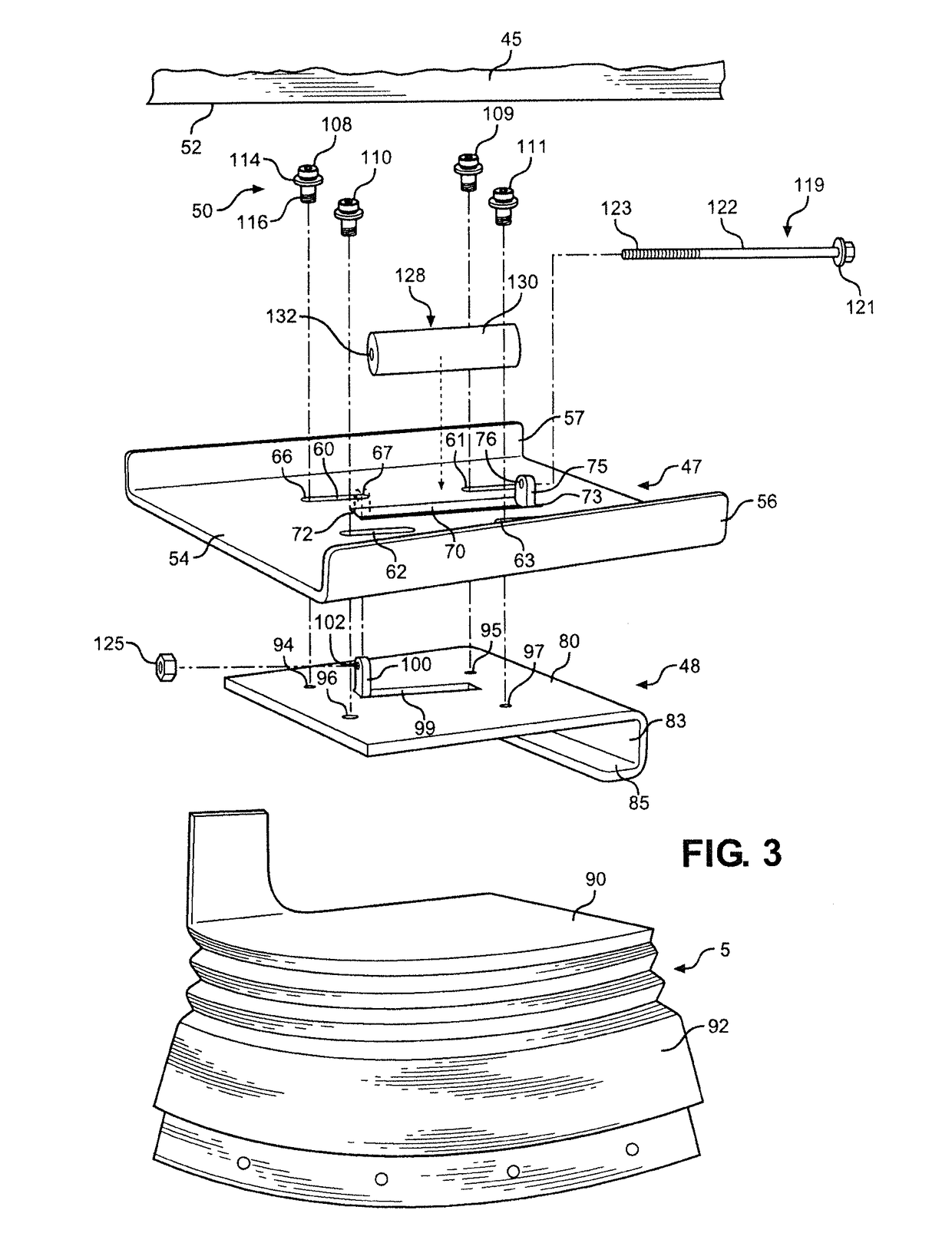 Telescoping vehicle safety guard