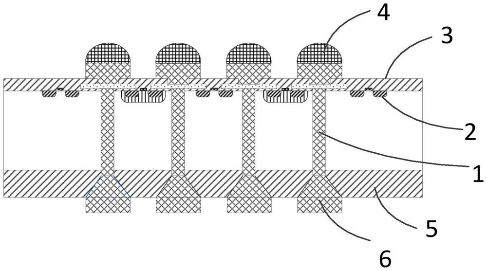 Wafer-level chip structure, multi-chip stacking interconnection structure and preparation method