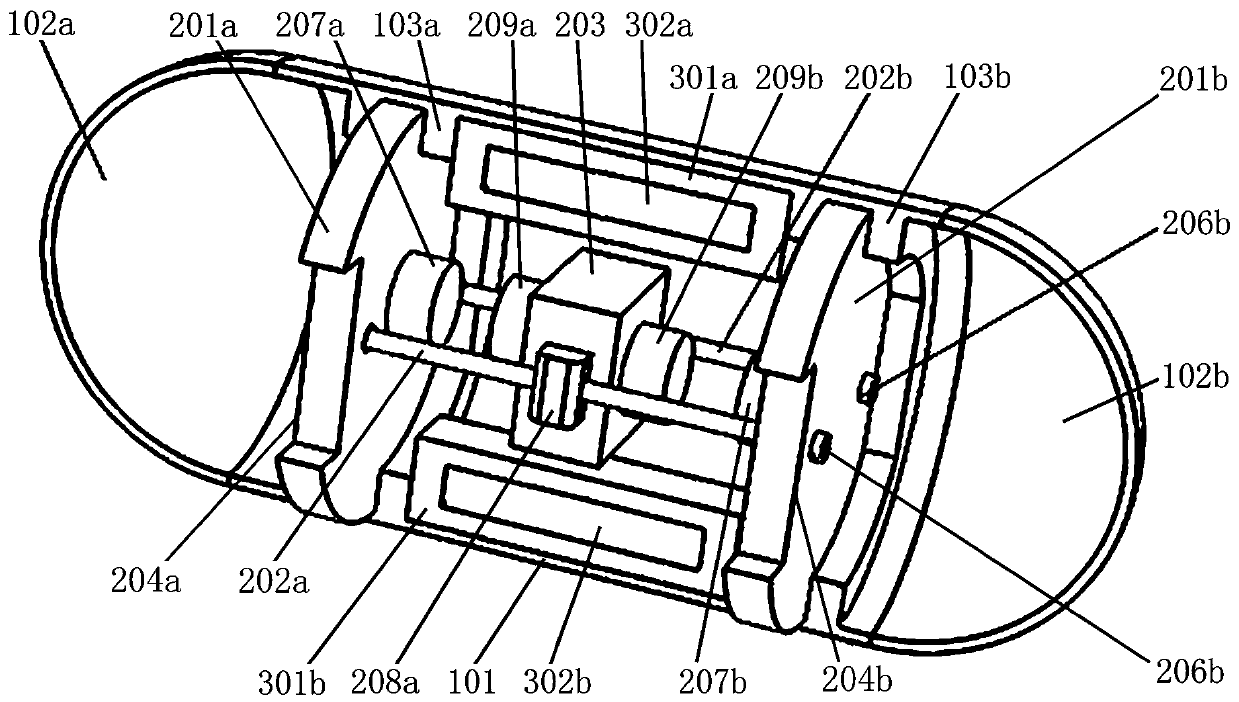 Impact-driven capsule robot mechanism for non-invasive diagnosis and examination of small intestine